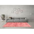 thumbnail image 3 of Ahgly Company Indoor Rectangle Abstract Red Contemporary Area Rugs, 7' x 9', 3 of 4