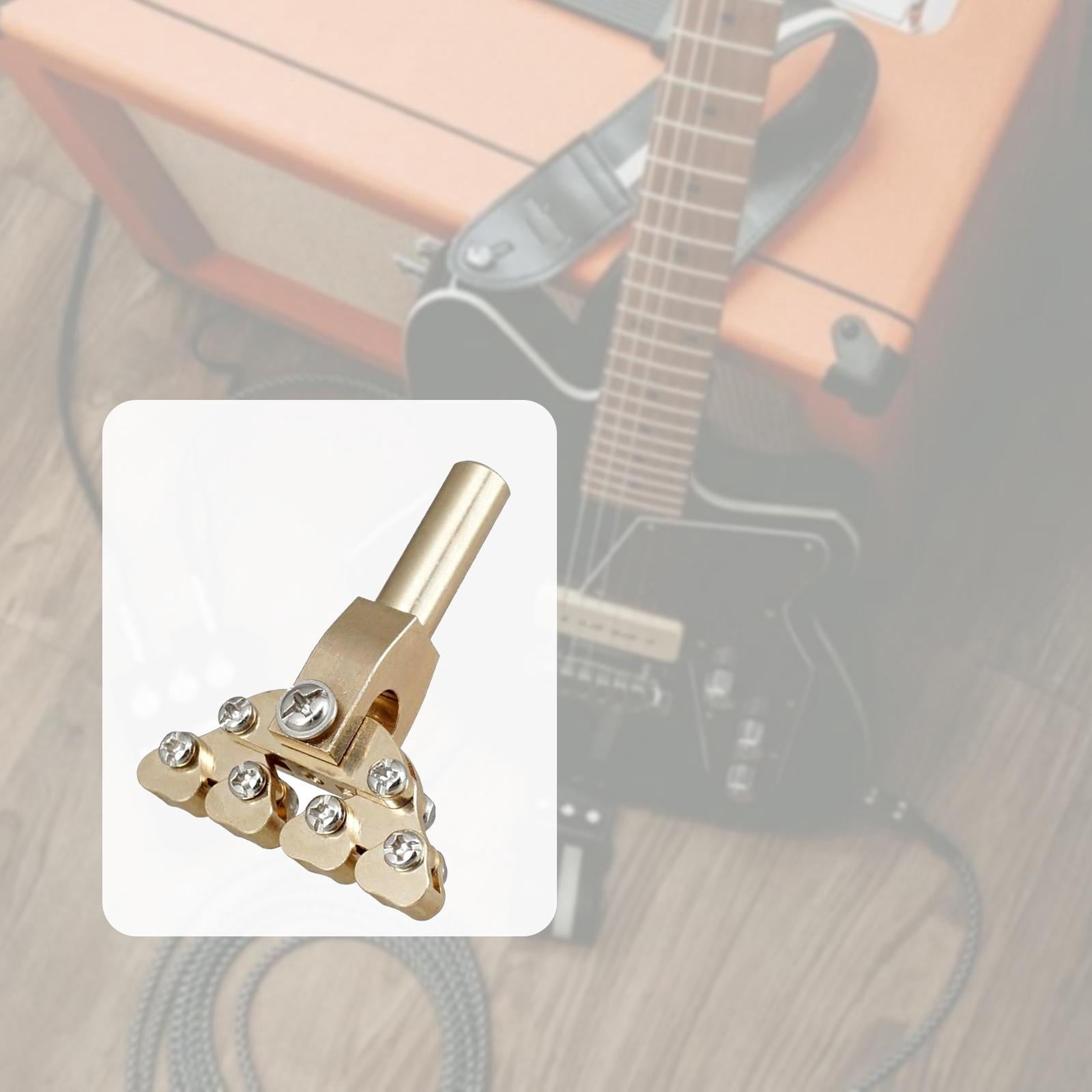 Guitar Fretboard Press Fractal Fret Press Brass Adaptive Tool for Acoustic Electric Guitar Luthiers and DIY Musicians