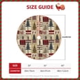 thumbnail image 2 of Haiem Rustic Plaid Forest Lodge Pattern Christmas Tree Skirt Merry Christmas Party Christmas Tree Decoration,New Year Decorations-30", 2 of 6