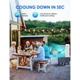 thumbnail image 2 of Air Choice Evaporative Air Cooler, 1800CFM Swamp Cooler with 12H Timer, Remote Control, 110° Oscillation & 5.3 Gal Water Tank, 4 Ice Packs, 3 Speeds, 3-in-1 Evaporative Cooler for Outdoor Indoor Use, 2 of 7