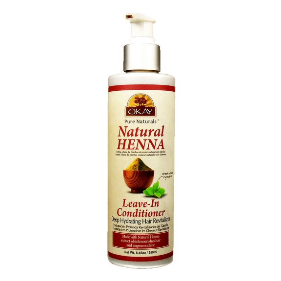 OKAY Henna Natural Leave-In Conditioner - 8.45oz for Moisture and Strength