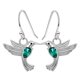 thumbnail image 1 of Colibrí Luna Pendientes Joyería Grabado Fuerte Valiente Colibrí Regalos para Niñas Día de la Mujer Regalo para mamá, 1 of 5