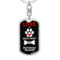 thumbnail image 5 of Pyrenean Mastiff Stainless Steel or 18k Gold Premium Swivel Dog Tag Keychain, 5 of 16