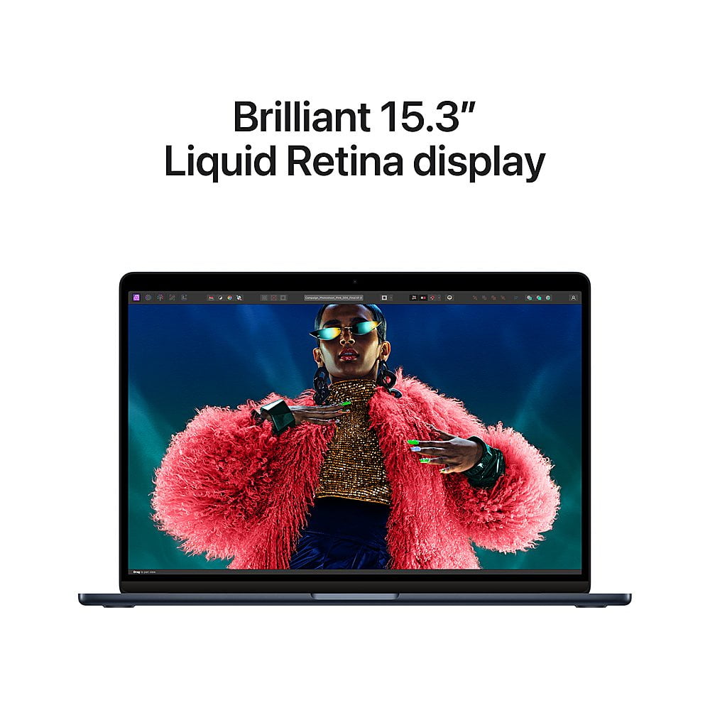 Restored Apple MacBook Air (15-inch) Laptop with Apple M3 Chip - 8 core CPU and 10 core GPU - 8GM RAM and 256GB SSD - Midnight thumbnail 10