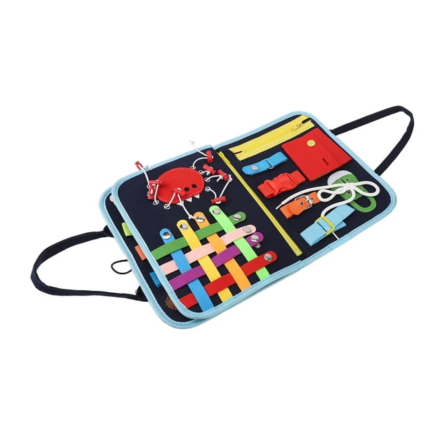 Tablero Sensorial De Habilidades Básicas, Bolsa De Aprendizaje De Vestir, Hebilla De Cremallera Con Cordones, Resistencia Al Desgaste Para Entrenamiento De Flexibilidad De Manos