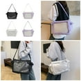 thumbnail image 2 of Clear Designs School Essential JK Ita Bag Crossbody Bags Showcasing Unique Badges And Stickers For Trendsetters, 2 of 20