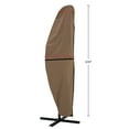 thumbnail image 3 of Pure Garden Offset Patio Umbrella Cover with Pole, Waterproof 600D Canvas, Fits 11.5ft Umbrellas, Tan, 3 of 7