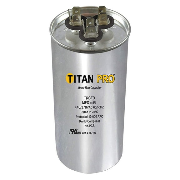NEW TRCFD6010 Titan PRO Dual Rated Motor Run Capacitor Round