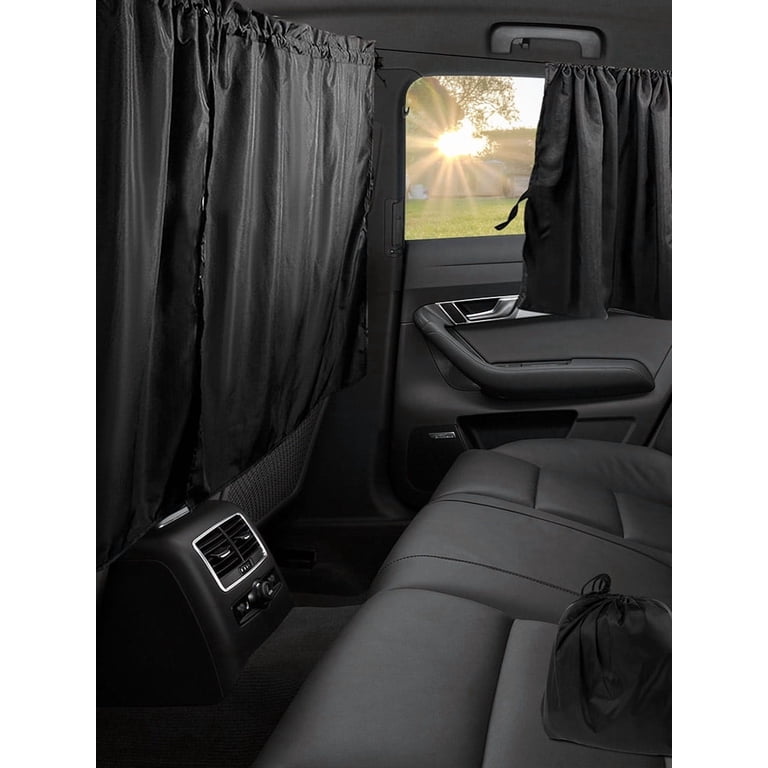 Xiyztok 3PCS Car Privacy Curtains, Blackout Sun Shades for Rear