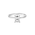 thumbnail image 2 of 1 Carat DEW Radiant-Cut Moissanite 10K White Gold Solitaire Engagement Ring, 2 of 4