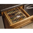thumbnail image 3 of Bamboo 3-in-1 Spice Organizer for Countertop, Wall, and Drawer with Spices Included, FREE Spice Refills for 5 Years, Lift & Pour Caps , 16 Count ( Pack of 1), 3 of 3