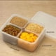 thumbnail image 3 of Contenedor de plástico para alimentos con 4 compartimentos y tapa | Organizador de condimentos transparente para la despensa | Contenedor de especias hermético para refrigerador, 3 of 6