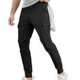 thumbnail image 2 of Cargo Pants for Men 2025 Casual Loose Elastic Waist Drawstring Cargo Sweatpants with Pockets Mens Trousers, 2 of 7