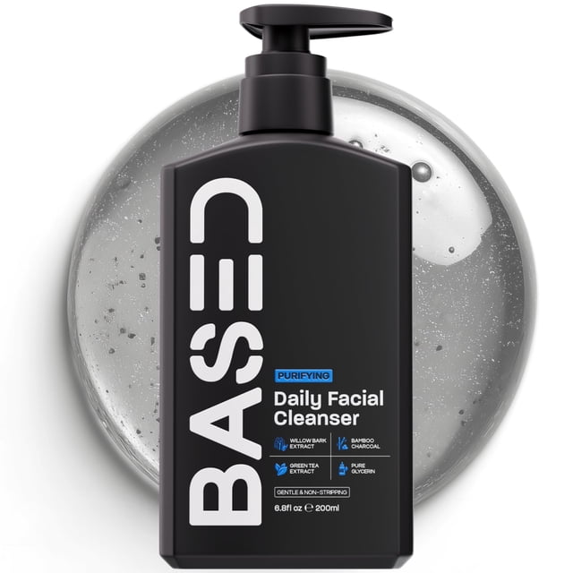 Limpiador facial BASED BODYWORKS Daily 200 ml con carbón de bambú