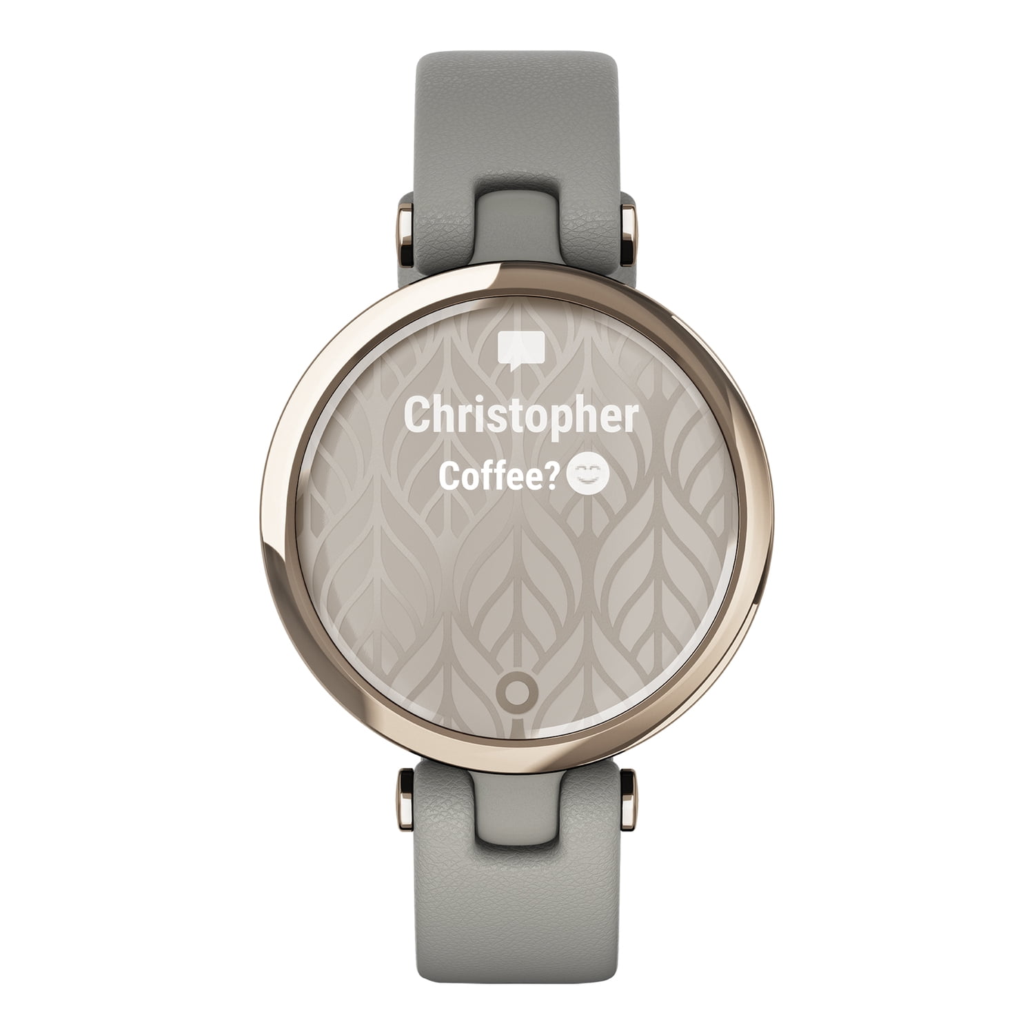 GARMIN LILY CLASSIC EDITION グレー Garmin Lily Classic Smartwatch & Tracker (Gold Bezel, Gray