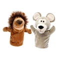 thumbnail image 4 of 2 marionetas de mano de animales para contar historias, juguete de peluche con boca funcional para juegos de rol, recuerdos de fiesta preescolares. león y rata, 4 of 8