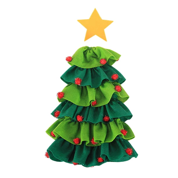 Advancent Suministros decorativos de la cubierta de la botella de vino en forma de árbol de Navidad para el escritorio del restaurante del hotel del hogar Kits de decoración para fiestas Verde Advancent HA027008-02