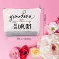 thumbnail image 5 of Dear Grandma Grandmother Gift Groom Grandma Gift Grandma of The Groom Makeup Bag Perfect Wedding Dinner Gift, 5 of 5