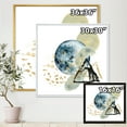 thumbnail image 4 of Designart 'Minimalistic Landscape of Moon With Mountains II' Modern Framed Canvas Wall Art Print, 4 of 5