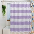 thumbnail image 3 of Shower Curtains for Bathroom-36"x72",Farm Vintage Stripes Waterproof Bath Curtain Grommet Shower Curtain Set with Hooks, 3 of 9