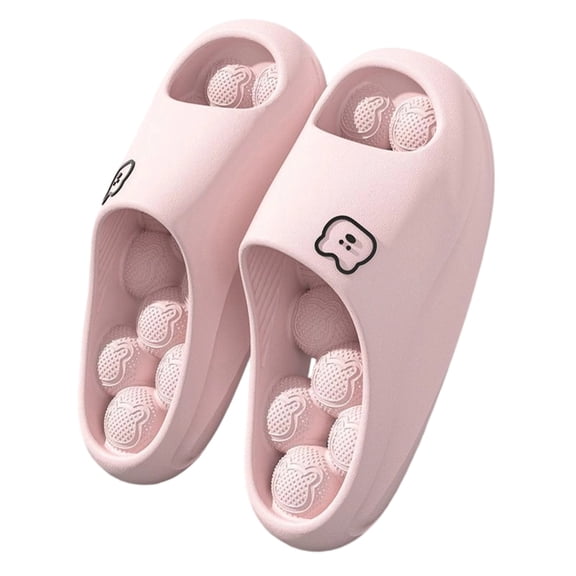 Willtoo Womens Massage Shower Shoes Open Toe Non Slip Slides Comfortable Quick-Dry Slip on Sandals Lightweight Indoor Slippers