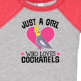 thumbnail image 4 of Inktastic Cockatiel Just a Girl Who Loves Girls Baby Bodysuit, 4 of 5