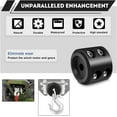thumbnail image 3 of BLACK Winch Cable Hook Stopper Rope Rubber Line Saver Winch Bump Stop, 3 of 4