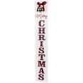 thumbnail image 3 of Northlight 35" Plaid "Merry Christmas" Porch Board Sign Decoration with Large Jingle Bell, 3 of 6