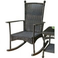 thumbnail image 2 of Tortuga Outdoor Portside Classic Wicker Rocking Chair in Dark Roast, 2 of 4