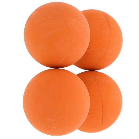 Alasum 4Pcs Orange Rubber Squash Balls with Hollow Training and Sport Practice