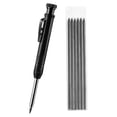 thumbnail image 1 of Lápices de carpintero, herramienta de regalo para el Día , de alcance profundo de cabeza larga, de carpintero de punta larga para 1pc negro shamjiam Marcadores de cabeza larga, 1 of 8