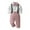 Pink, variant on CSCHome Kids Baby Boys 2Pcs Clothes Suits,Tuxedo Outfits Big Kid Dress Shirt with Bowtie + Suspender Pants Outfit Sets Gentleman Wedding for 6M-12Y