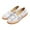 White G, variant on Tuobarr Womens Flats Shoes, Women's Fashion Round Toe Ventilate Mesh Flats Shoes, Comfort Soft Slip On Flats Shoes White G