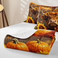 thumbnail image 4 of Manfei Classic Halloween Pumpkin Lantern Quilt Full,Thanksgiving Pattern Full Bedspread Sets,3pcs,1 Coverlet and 2 Pillowcases, 4 of 7