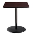 thumbnail image 2 of Pemberly Row Table de Café 42 Po H Panneau de Particules Cadre Noir Dessus en Acajou, 2 of 2