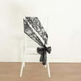thumbnail image 2 of Efavormart 5 Pack Black Leaf Vine Embroidered Sequin Tulle Chair Sashes - 6"x88", 2 of 5