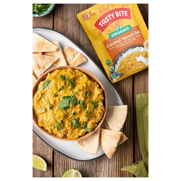 Tasty Bite, Coconut Squash Dal, 10oz, Creamy coconut curry