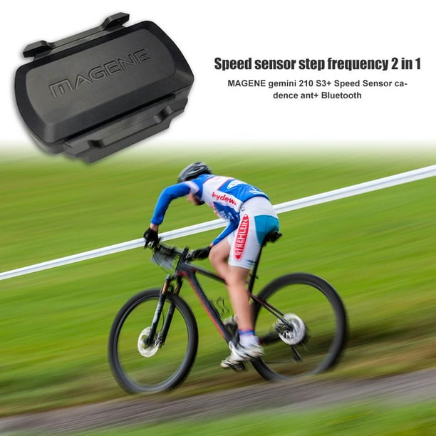 Sensor De Cadencia De Velocidad Gemini 210 S3+ Sensor de cadencia de velocidad ANT+ compatible con Bluetooth para Garmin Bike Co