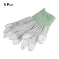 thumbnail image 3 of Guantes antiestáticos ESD Uxcell de 6 pares, 20 cm, alta resistencia, fibra de carbono, guantes para computadora (medianos), verdes, 3 of 5