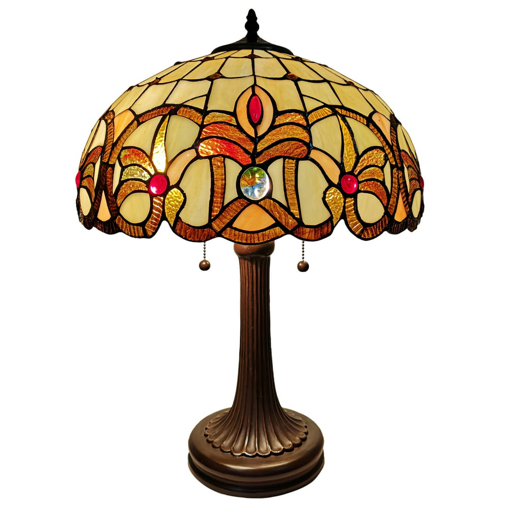 Tiffany Style 2 Light Vintage Table Lamp - 24" Tall - Walmart.com