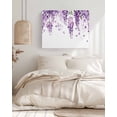 thumbnail image 3 of Wisteria Flowers Wall Art for Living Room,Canvas Picture Wall Decor for Bathroom Bedroom,Purple Floral Warercolor Summer Painting Artwork for Office Kitchen Hallway Dining Room Home Decor 24"x32", 3 of 8