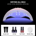 thumbnail image 3 of 54W UV LED lamp with 18 pcs lamps for curing all types of nail gels, nail polish and nail art tools with 30S/, 3 of 5