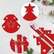 thumbnail image 2 of Bolsa para vajilla navideña, 8 piezas, porta cubiertos para árbol de Navidad, decoraciones para bolsas de cubiertos navideñas, porta cubiertos navideños, para decoración navideña, 2 of 5