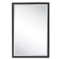 thumbnail image 4 of TEHOME Black Metal Framed Recessed Bathroom Medicine Cabinet with Mirror 16 x 24'', 4 of 9