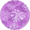 thumbnail image 1 of Ahgly Company Indoor Round Patterned Violet Purple Area Rugs, 7' Round, 1 of 6