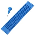 thumbnail image 1 of GOOHOCHY Juego de pizarra para escribir Braille reutilizable, Kit de lápiz óptico para pizarra para escribir Braille resistente, 1 Juego, 1 of 7