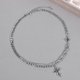 thumbnail image 2 of Necklaces with pendant Black cross pendant chain splice necklace Xmas, 2 of 4
