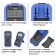 thumbnail image 4 of Amdohai OWON OW16B Digital BT Multimeter avec Enregistrement hors Ligne 5999 Compte Vrai RMS Auto-ranging Multifunction Testeur Électrique avec Rétro-Éclairage Voltage Meter NCV Test Mesure Température/ AC DC Vo, 4 of 7