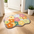 thumbnail image 6 of Antqov Bath Mat, 16x24" Soft Cute Bathroom Rugs Non Slip Washable Colorful Flower Bathroom Mat for Indoor Home Bathroom Floor, 6 of 6