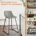 thumbnail image 6 of Dycanpo Bar Stools with Back Sets of 4, Counter Height Chairs for Home Office Restaurants 24",Grey, 6 of 8
